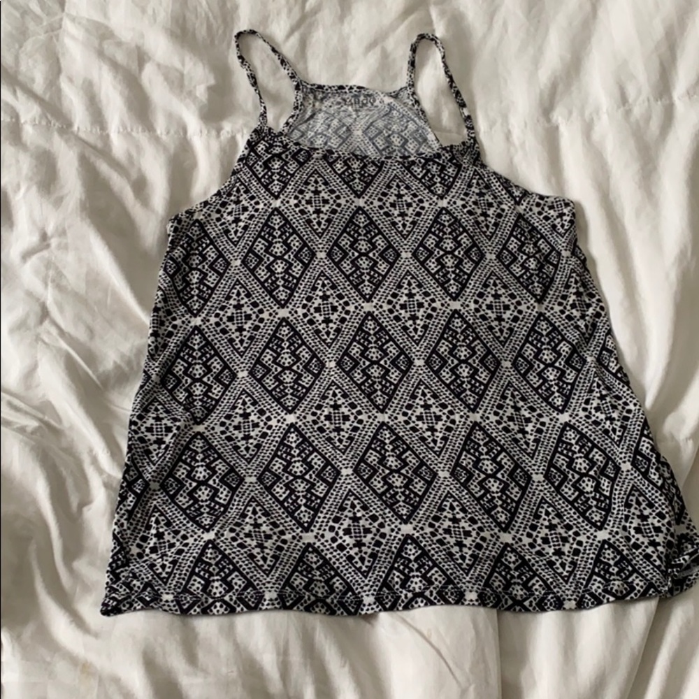 Black and white tank